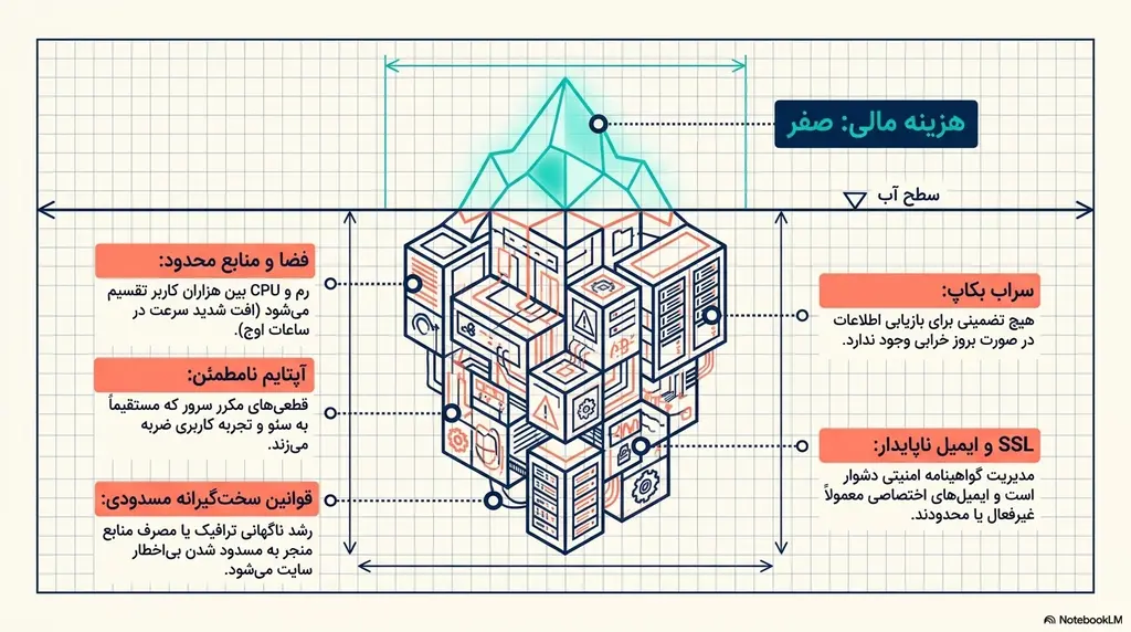 مزایا و معایب هاست رایگان
