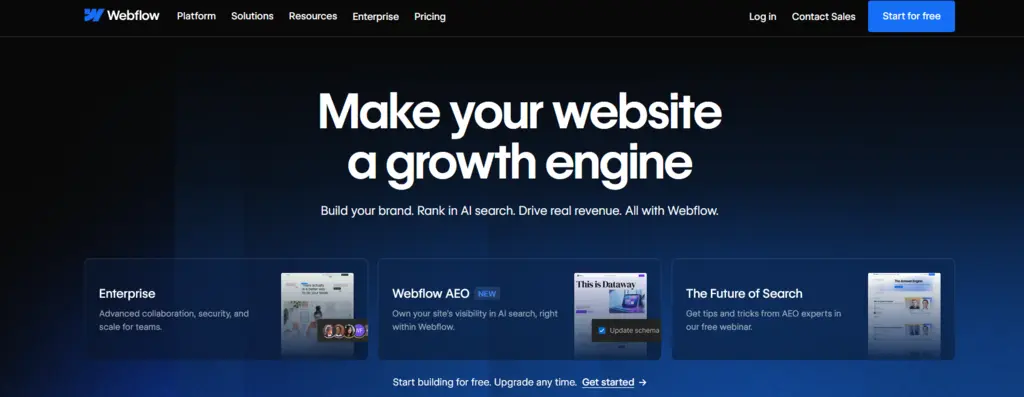 معرفی سایت ساز خارجی webflow